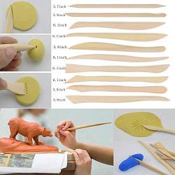 Augernis Polymer Clay Tools,28pcs Modeling Clay Sculpting Tools Set for Pottery Sculpture,Dotting Tools Ball Styluses for Rock Painting Cake Fondant Decoration