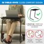 Table Mate II Folding TV Tray Table and Cup Holder with 6 Height and 3 Angle Adjustments The Original TV Tray (White)