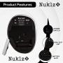 Nuklz N Ergonomic Vertical Wireless Mouse | Natural Hand Position Helps Reduce Hand, Wrist & Arm Pain | USB Dongle with Adjustable DPI & Next/Previous Buttons | Optical Mouse Perfect for Office Work