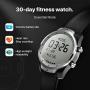 TicWatch Pro, Premium Smartwatch with Layered Display for Long Battery Life, NFC Payment and GPS Build-in, Wear OS by Google, Sleep Tracking, Compatible with iOS and Android (Silver)