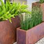 Veradek Metallic Series Corten Steel Span Planter