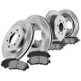 CRK11691 FRONT 305 mm + REAR 324 mm Premium OE 6 Lug [4] Rotors + [8] Metallic Brake Pads