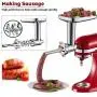 Gvode Metal Food Grinder Attachment for KitchenAid Stand Mixers Including Sausage Stuffer Accessory Gvode Metal Food Grinder Attachment for KitchenAid Stand Mixers Including Sausage Stuffer Accessory