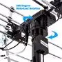 Five Star [Newest 2020] Outdoor Digital Amplified HDTV Antenna - up to 200 Mile Long Range, Directional 360 Degree Rotation by Remote Control, HD 4K 1080P FM Radio,Support 5 TVs Plus Installation Kit