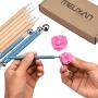 Meuxan 10 Piece Dotting Tools Ball Styluses for Rock Painting, Pottery Clay Modeling Embossing Art Meuxan 10 Piece Dotting Tools Ball Styluses for Rock Painting, Pottery Clay Modeling Embossing Art