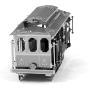 Fascinations Metal Earth San Francisco Cable Car 3D Metal Model Kit,Silver