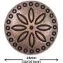 Bezelry 12 Pieces Simple Flower Carving Metal Shank Buttons 18mm (11/16 inch) (Antique Copper) Bezelry 12 Pieces Simple Flower Carving Metal Shank Buttons 18mm (11/16 inch) (Antique Copper)