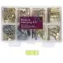 Picture Hangers, Quality Picture Hanging Kit, 225pcs Heavy Duty Frame Hooks Hardware with Nails, Hanging Wire, Screw Eyes, D Ring and Sawtooth for Wall Mounting Picture Hangers, Quality Picture Hanging Kit, 225pcs Heavy Duty Frame Hooks Hardware with Nails, Hanging Wire, Screw Eyes, D Ring and Sawtooth for Wall Mounting
