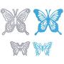 Gejoy 4 Pieces Butterfly Set Cutting Dies Metal Butterfly Die Embossing Stencils for Thanksgiving Christmas Card Paper DIY Craft Decoration