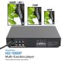 LP-099 Multi Region Code Zone Free PAL/NTSC HD DVD Player CD Player with HDMI AV Output & Remote & USB 2.0 & MIC Input - Compact Design
