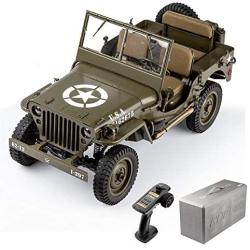 RocHobby RC Car 1/6 1941 MB Scaler Remote Control Vehicle Ready Set with Transmitter and Receiver (no Batteries, Charger)