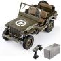 RocHobby RC Car 1/6 1941 MB Scaler Remote Control Vehicle Ready Set with Transmitter and Receiver (no Batteries, Charger)