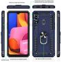 Galaxy A20S Case (Not Fit Galaxy A20/A20E) with HD Screen Protector, Gritup [Military Grade] 360 Degree Rotating Metal Ring Holder Kickstand Armor Bracket Cover Phone Case for Samsung A20S Blue