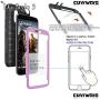 COVRWARE Iron Tank case Compatible with LG Stylo 3 / Stylo 3 Plus Built-in Screen Protector Heavy Duty Full-Body Rugged Holster Armor Cover Brushed Metal Texture Design Belt Clip Kickstand, Purple