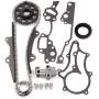 SCITOO TK10120 (96 Links - Single Row) HD Heavy Duty Timing Chain Kit (2 HD Metal Steel Guide Rails & Bolts) COMPATIBLE WITH 85-95 Toyota 2.4L 4Runner Pickup Celica 4-Cylinder 22RE 22REC 22RTEC