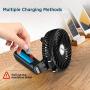 Mini Handheld Fan, EasyAcc Personal Cooling Fan Lifetime Warranty 2600mAh Battery Fan 3-15 Working Hours USB Rechargeable Desk Fan Small Folding Portable Table Fan for Travel Office Room Household