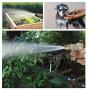 Garden Hose Nozzle, 2021 Upgraded> NORSMIC Water Hose Spray Nozzle, Heavy Duty Metal Brass High Pressure Jet for Watering Plants and Lawn, Watter Patterns Adjustable Hose Nozzle Sprayer