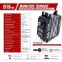 AGFRC 55KG Digital-Steering-Servo High-Torque Programmable - Full Metal Gear Brushless Servo for 1/8 1/10 RC Models, Control Angle 180° (A86BHM&AGF-SPV2)