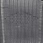 Flash Furniture Gray Rattan Indoor-Outdoor Restaurant Stack Chair