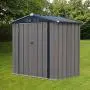 Storage Buildings and Sheds 6x4 FT Outdoor Metal Garden Shed Utility Tool Storage with Double Door & Lock for Tools, Lawn Equipment Storage Buildings and Sheds 6x4 FT Outdoor Metal Garden Shed Utility Tool Storage with Double Door & Lock for Tools, Lawn Equipment