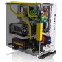 Thermaltake Core P3 ATX Tempered Glass Gaming Computer Case Chassis, Open Frame Panoramic Viewing, White Edition, CA-1G4-00M6WN-05,Snow