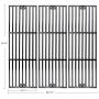 Hisencn Replacement Rebuild Repair Kit Fits Chargriller 3001, 3008, 3030, 4000, 5050, 5252 Gas Grill Models, Stainless Steel Burner, Porcelain Steel Heat Plate, Porcelain Cast Iron Cooking Grid Grates