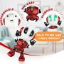 Betheaces Robots for Kids Rechargeable Talking Robot Interactive Toy Repeats Your Voice Travel Toys with Portable Metal Body and Flashing Lights Robot Gifts for Boys and Girls (Fire Red)