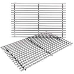 SHINESTAR 7639 Grill Grates for Weber Spirit 300 Series, Genesis Silver B C, Genesis Gold B C, Heavy Duty Stainless Steel (17.3 x 11.8)