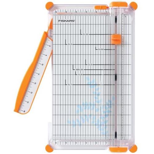 Fiskars 152490-1004 SureCut Deluxe Craft Paper Trimmer, 12 Inch