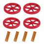 Upgraded 4PCS Creality Aluminum Hand Twist Leveling Nut with 4PCS Hot Bed Die Springs for Ender 3/3 Pro/3 V2, Ender 5/5 Plus/Pro, CR-10, CR10S/10S Pro, CR 20 3D Printer