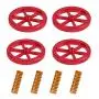 Upgraded 4PCS Creality Aluminum Hand Twist Leveling Nut with 4PCS Hot Bed Die Springs for Ender 3/3 Pro/3 V2, Ender 5/5 Plus/Pro, CR-10, CR10S/10S Pro, CR 20 3D Printer