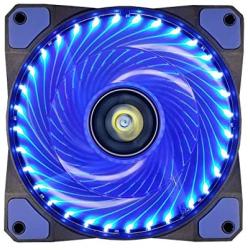 CONISY 120 mm Computer Case Cooling Fan Ultra Quiet LED PC Gaming High Airflow Fans (Blue)