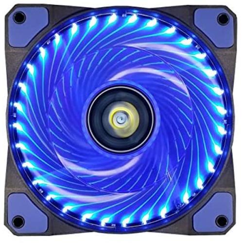 CONISY 120 mm Computer Case Cooling Fan Ultra Quiet LED PC Gaming High Airflow Fans (Blue)