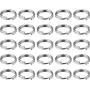 EBOOT 100 Pieces Split Rings Set Mini Key Chain Ring Metal Key Rings, Silvery (0.39 Inch)