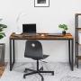 HOOBRO Computer Desk, 55.1 x 23.6 x 29.9 Inch Industrial Office Study Desk, PC Table Workstation for Home Office, Sturdy Writing Desk with Metal Frame, Easy to Assemble, Rustic Brown BF68DN01