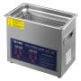 SHZOND Ultrasonic Cleaner 0.79Gal / 3L Stainless Steel Heated Ultrasonic Cleaner 120W Ultrasonic Power Ultrasonic Jewelry Cleaner with Digital Temperature and Timer (0.79Gal / 3L)