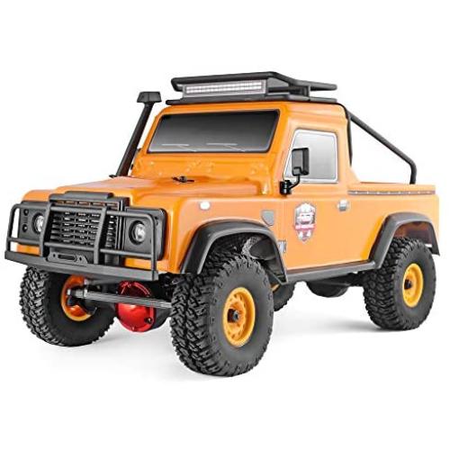 RGT RC Crawler 1:16 4wd RC Car Metal Gear Off Road Truck RC Rock Crawler 136161 Hobby Crawler RTR 4x4 Waterproof RC Toy (Yellow)