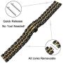 TRUMiRR 22mm Quick Release Watch Band Stainless Steel Butterfly Buckle Strap for Samsung Gear S3 Classic Frontier, Galaxy Watch 46mm, Gear 2 R380 R381 R382, Moto 360 2 46mm