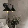 LMSOD Bathroom Vanity Light,2 Lights Vintage Industrial Black Wall Sconce Metal Lighting Fixture LMSOD Bathroom Vanity Light,2 Lights Vintage Industrial Black Wall Sconce Metal Lighting Fixture