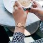 Yutior Stainless Steel Band Compatible with Samsung Galaxy Watch 3 41mm / Galaxy Watch Active 40mm / Active 2 44mm / Galaxy Watch 42mm, 20mm Metal Replacement Band for Women Men, Champagne