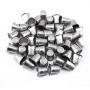 Honbay 50pcs Silver Sewing Quilting Metal Thimbles DIY Craft Finger Protector