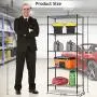 Wire Shelving Unit, NSF 5-Tier Layer Shelf Utility Steel Commercial Grade Storage Shelves 24''L x 14''W x 60''H Heavy Duty Metal Shelves Organizer Rack with Leveling Feet for Kitchen Office Garage, Black Wire Shelving Unit, NSF 5-Tier Layer Shelf Utility Steel Commercial Grade Storage Shelves 24''L x 14''W x 60''H Heavy Duty Metal Shelves Organizer Rack with Leveling Feet for Kitchen Office Garage, Black