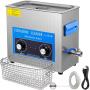 Mophorn 10L Ultrasonic Cleaner 304 Stainless Steel Professional Knob Control Ultrasonic Cleaners with HeaterTimer for Jewelry Watch Glasses Circuit Board Dentures Small Parts Dental Instrument