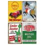 12 Pieces Gas and Oil Tin Signs, Retro Vintage Metal Sign for Home Man Cave Garage, 8x12 Inch/20x30cm 12 Pieces Gas and Oil Tin Signs, Retro Vintage Metal Sign for Home Man Cave Garage, 8x12 Inch/20x30cm