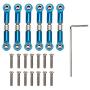 Bicaquu RC Car Link Rod, Steering Linkage Rod, Upgrade Parts Metal Universal RC Car for WLtoys 1/18 Model Car