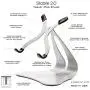 Thought Out Stabile 2.0 Stand Silver - Made in USA - Compatible with Apple iPad, Pro, Air, Air 2, 12.9, 11, 10.5, 10.2, 9.7, Surface Galaxy Tablet Holder