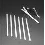 Metal Nose Strip for Masks, 100 PCS Self Stick Adhesive Aluminum Nose Bridge Strips Bendable Flexible Flat Nose Bridge Wire Clip for DIY Handmade Cotton Fabric Cloth Face Mask Making