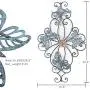 Adeco Flower and Butterfly Urban Design Metal Wall Decor for Nature Home Art Decoration & Kitchen Gifts - 26.5x15.5 Inches Adeco Flower and Butterfly Urban Design Metal Wall Decor for Nature Home Art Decoration & Kitchen Gifts - 26.5x15.5 Inches