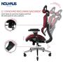 NOUHAUS Ergo3D Ergonomic Office Chair - Rolling Desk Chair with 4D Adjustable Armrest, 3D Lumbar Support and Blade Wheels - Mesh Computer Chair, Gaming Chairs, Executive Swivel Chair (Burgundy)