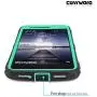COVRWARE [Iron Tank] case Compatible with ZTE ZMAX PRO/ZTE Carry, with Built-in [Screen Protector] Full-Body Rugged Holster Armor Case [Brushed Metal Texture Design][Belt Clip][Kickstand], Teal